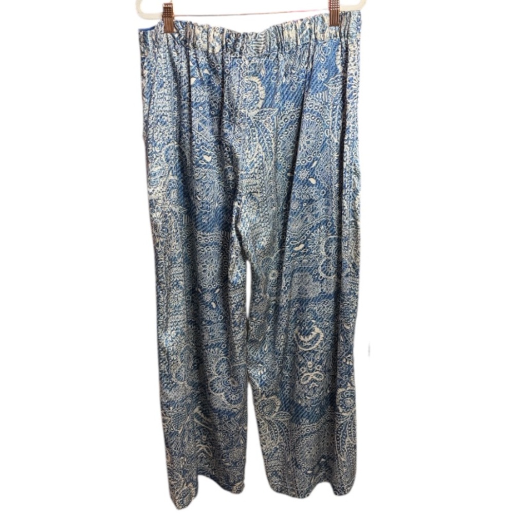Johnny Was Lauchlen Wide leg Silk Pants. Size L - Picture 10 of 12